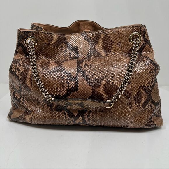 Gucci Soho Chain Strap Shoulder Bag Python Medium - Picture 5 of 13